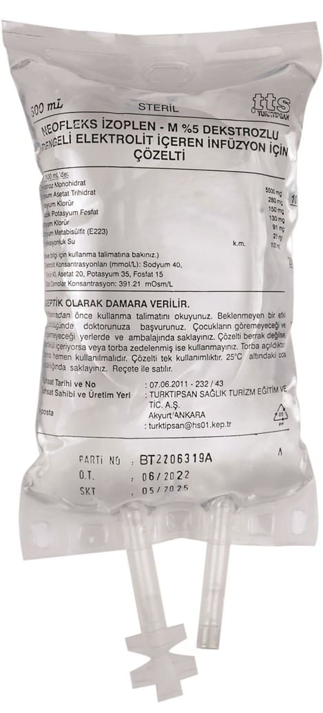 Neoflex Izoplen-P 5% Dextrose Balanced Electrolyte Containing Solution for Infusion