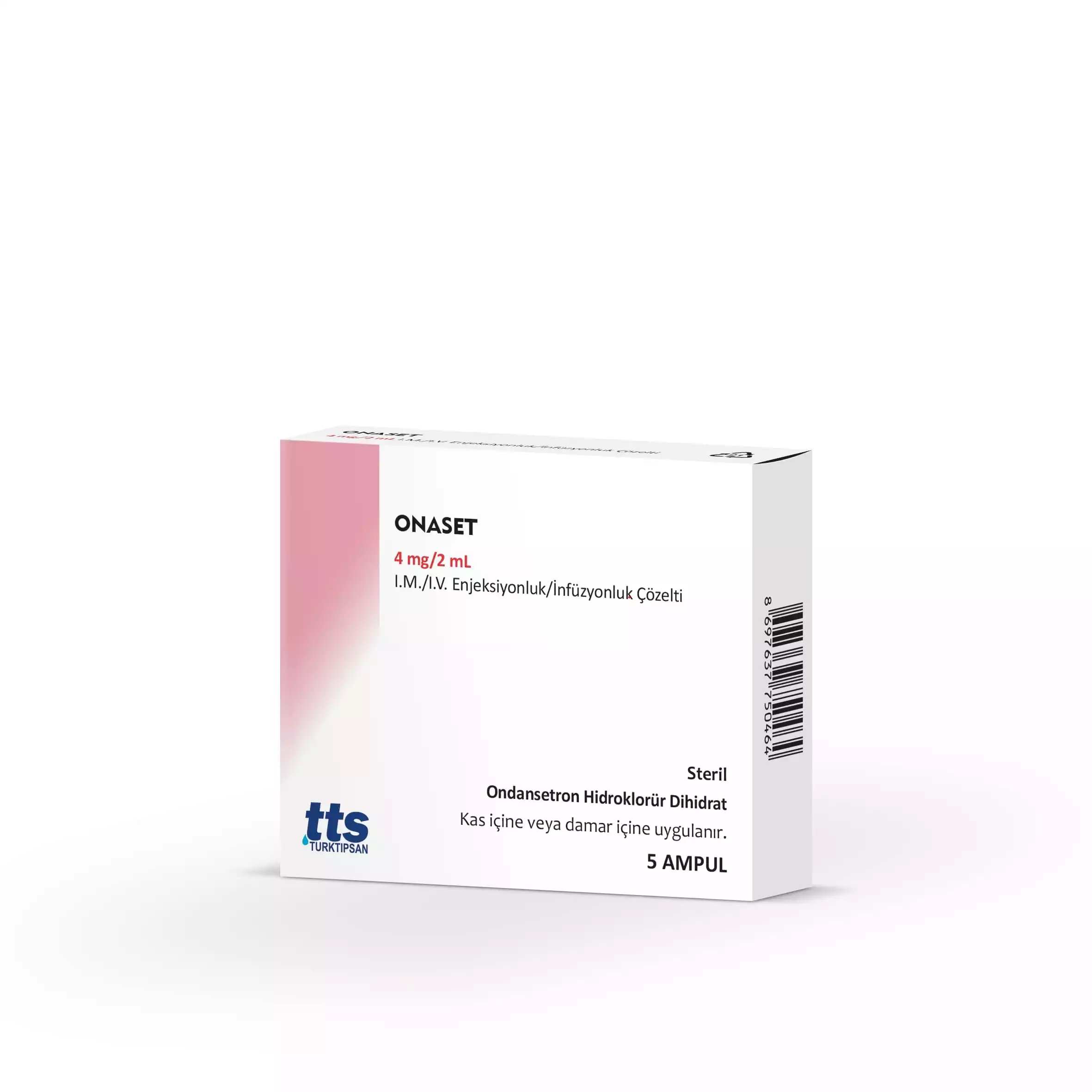 ONASET 4 mg/2 mL IM/IV solution for injection/infusion