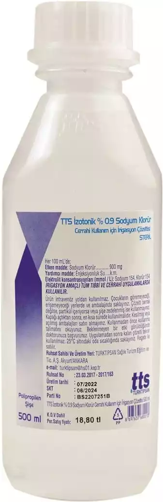 TTS Isotonic 0.9% Sodium Chloride Irrigation Solution for Surgical Use