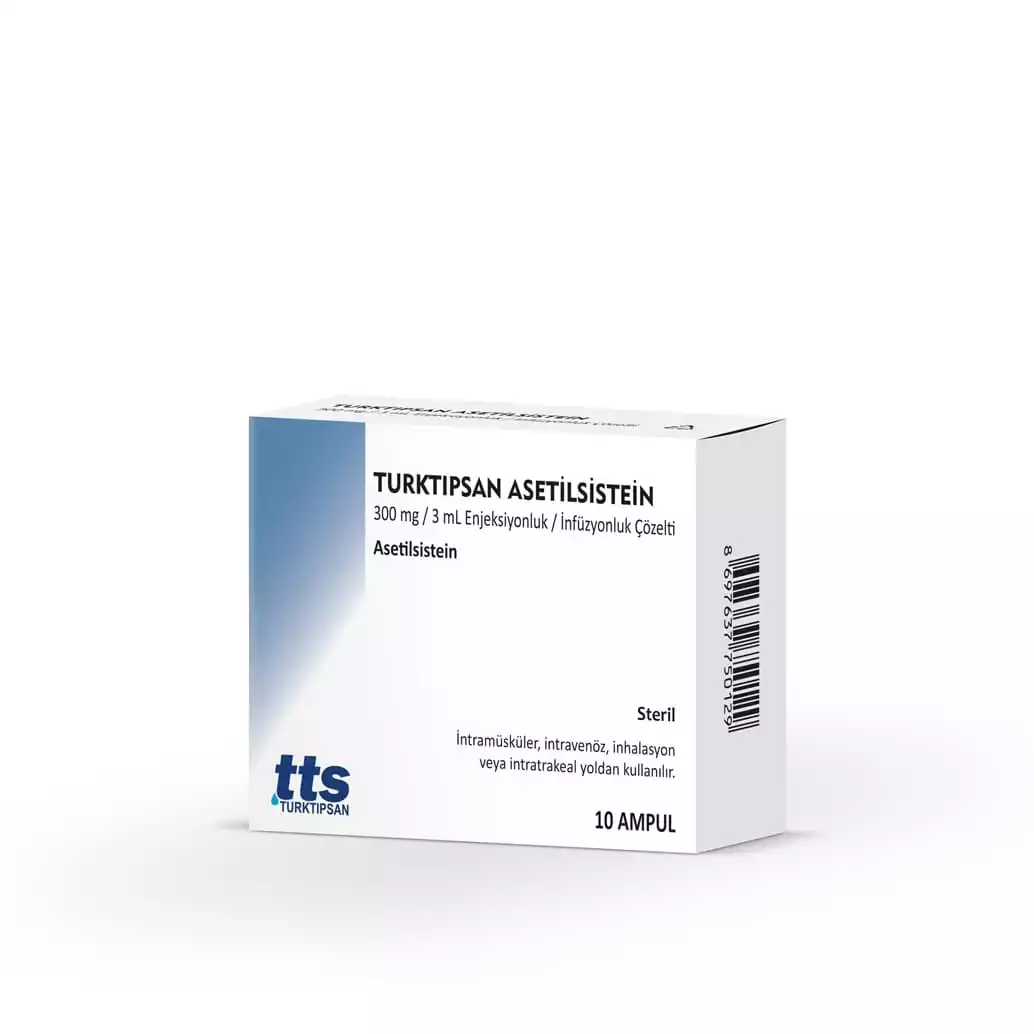 Turktipsan Acetylcysteine ​​300 mg/3 mL Solution for Injection/Infusion