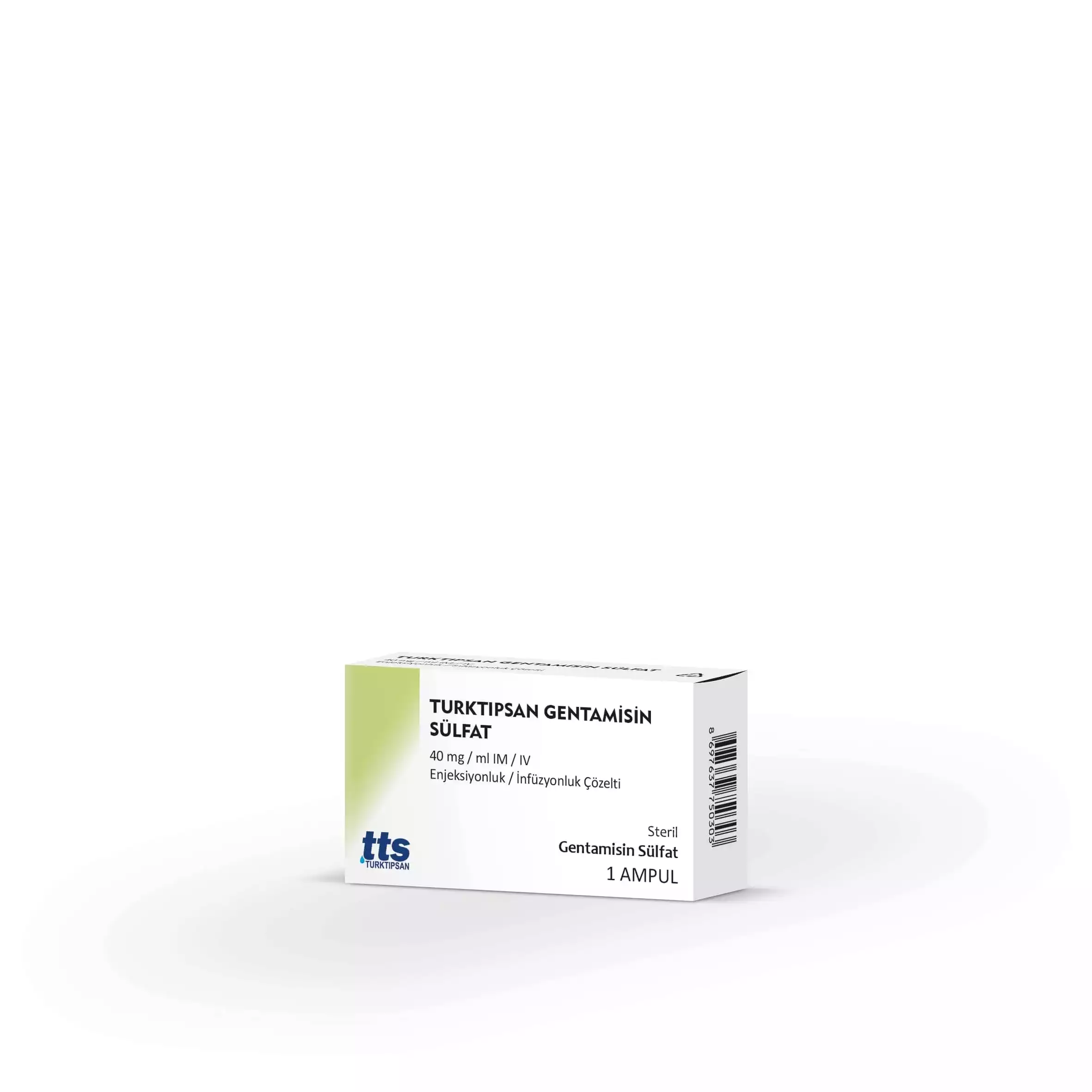 Turktipsan Gentamicin Sulfate 40 mg/mL IM/IV Solution for Injection/Infusion
