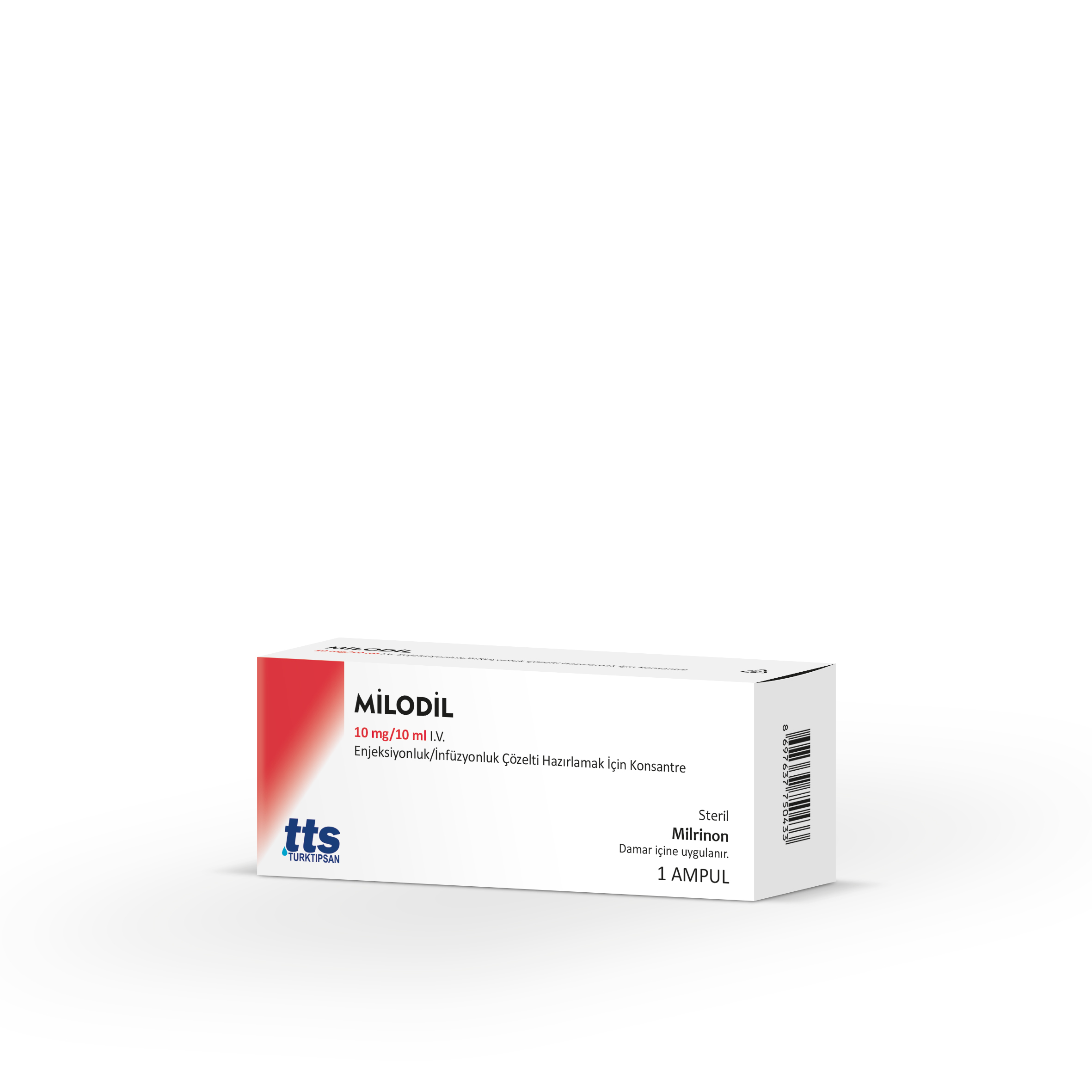 Milodil I.V. Enjeksiyonluk /İnfüzyonluk Çözelti Hazırlamak İçin Konsantre 10 mg/10ml